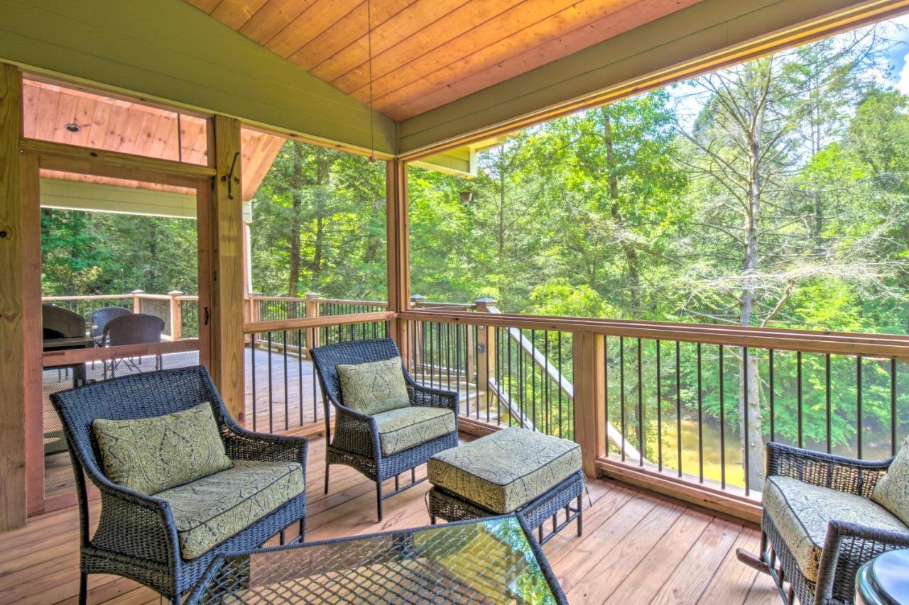 Cozy Riverside Dahlonega Home With Kayaks And Fire Pit Экстерьер фото